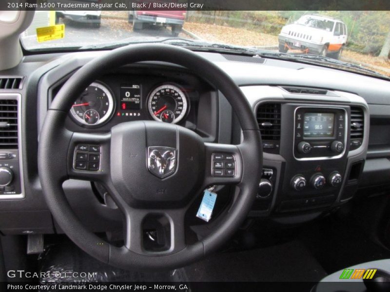 Black / Black/Diesel Gray 2014 Ram 1500 Tradesman Regular Cab