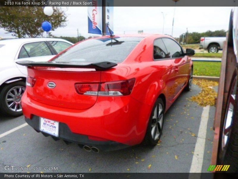 Racing Red / Black Sport 2010 Kia Forte Koup SX