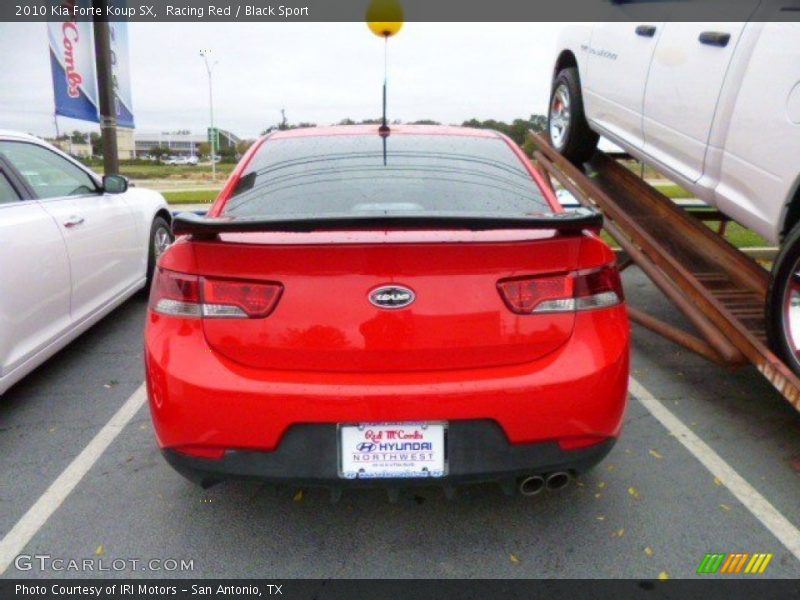 Racing Red / Black Sport 2010 Kia Forte Koup SX