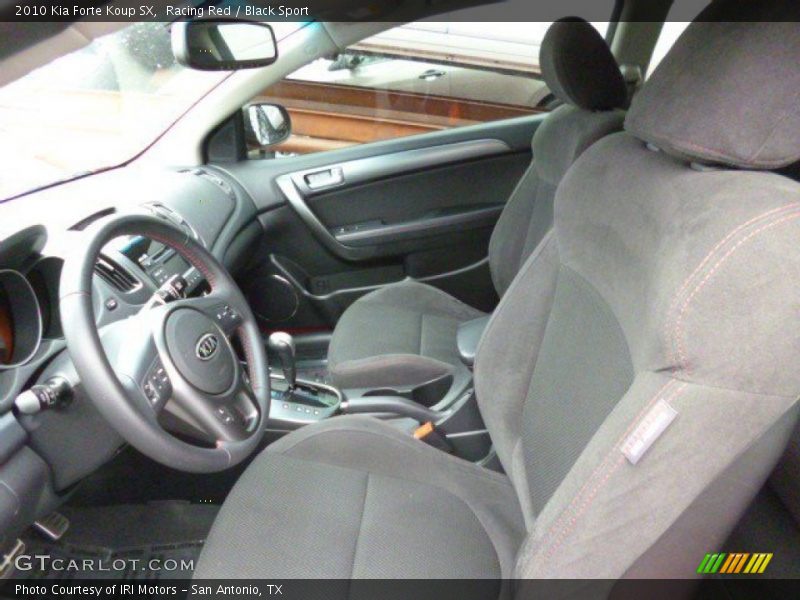 Racing Red / Black Sport 2010 Kia Forte Koup SX