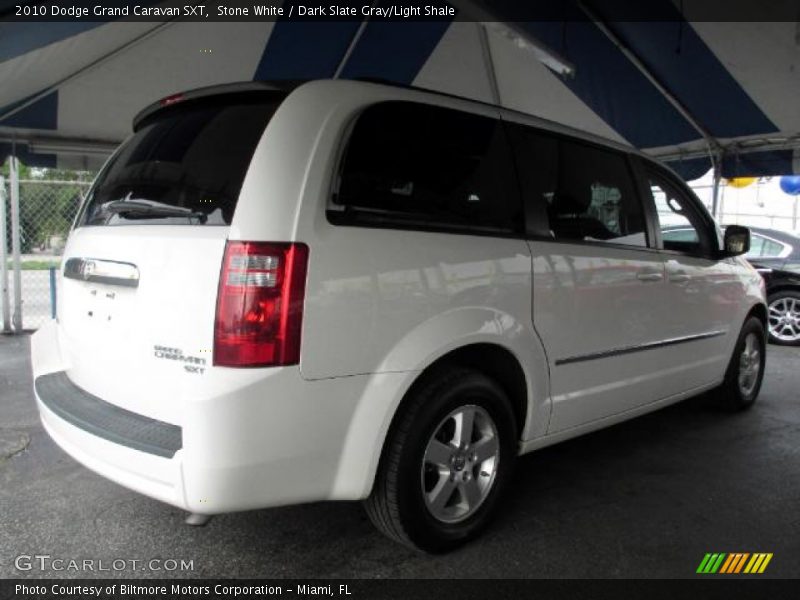Stone White / Dark Slate Gray/Light Shale 2010 Dodge Grand Caravan SXT