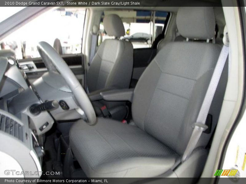 Stone White / Dark Slate Gray/Light Shale 2010 Dodge Grand Caravan SXT