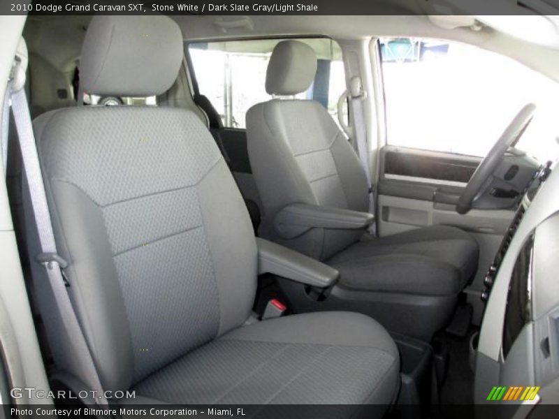 Stone White / Dark Slate Gray/Light Shale 2010 Dodge Grand Caravan SXT