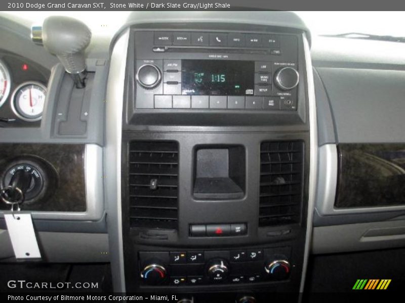 Stone White / Dark Slate Gray/Light Shale 2010 Dodge Grand Caravan SXT