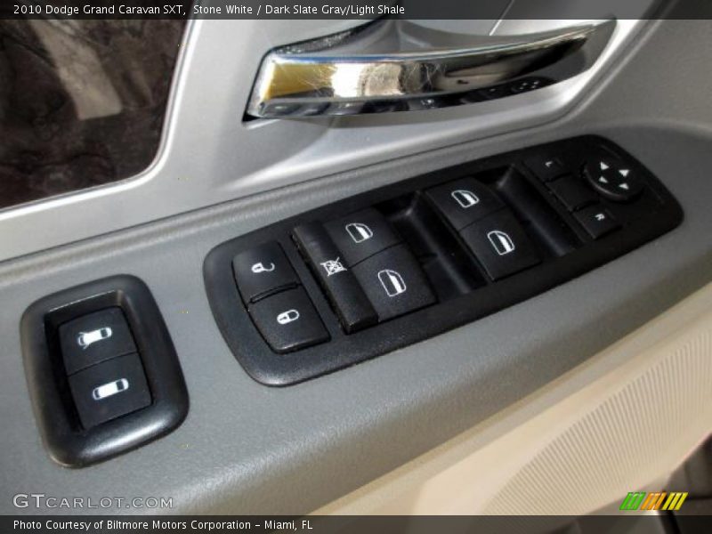 Stone White / Dark Slate Gray/Light Shale 2010 Dodge Grand Caravan SXT