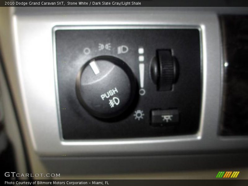 Stone White / Dark Slate Gray/Light Shale 2010 Dodge Grand Caravan SXT