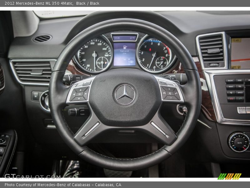 Black / Black 2012 Mercedes-Benz ML 350 4Matic