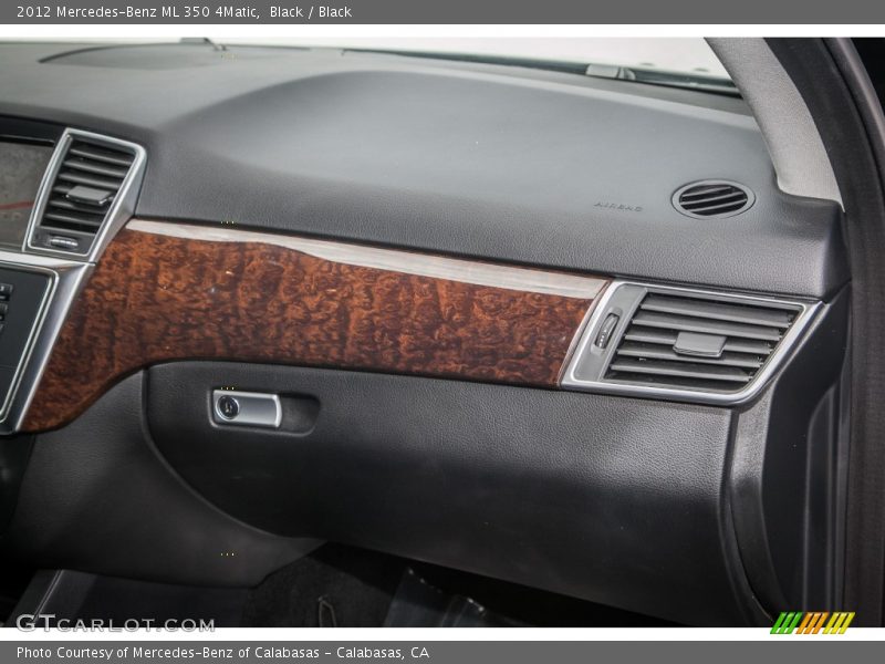Black / Black 2012 Mercedes-Benz ML 350 4Matic