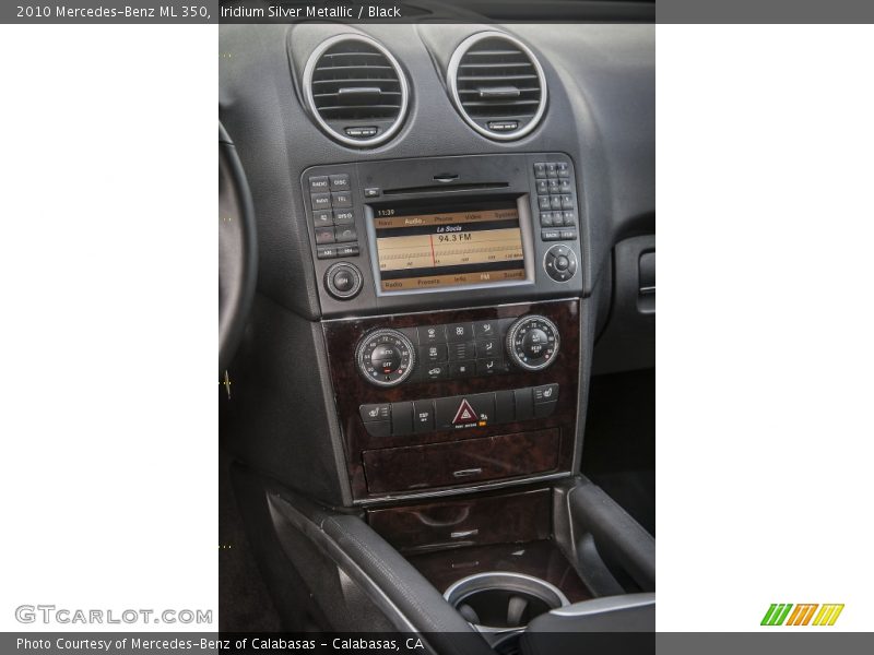 Iridium Silver Metallic / Black 2010 Mercedes-Benz ML 350
