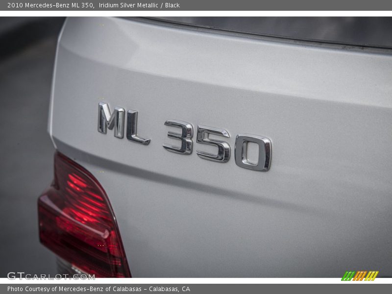 Iridium Silver Metallic / Black 2010 Mercedes-Benz ML 350