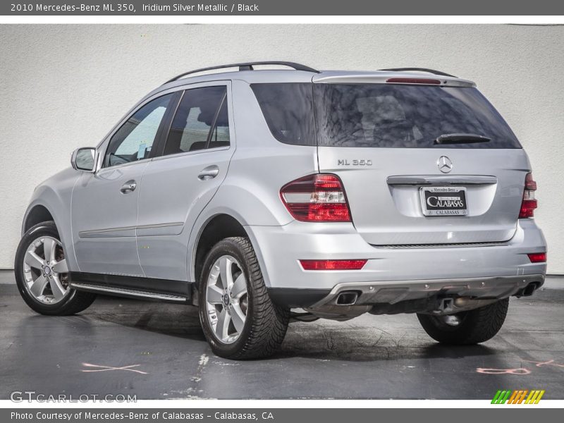 Iridium Silver Metallic / Black 2010 Mercedes-Benz ML 350