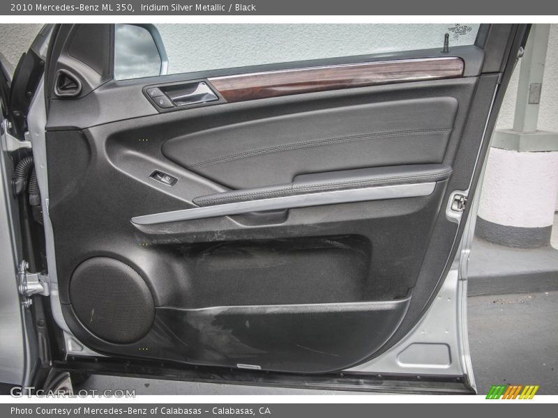 Iridium Silver Metallic / Black 2010 Mercedes-Benz ML 350