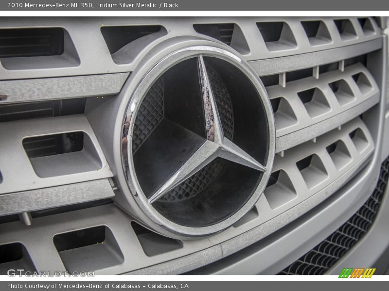 Iridium Silver Metallic / Black 2010 Mercedes-Benz ML 350