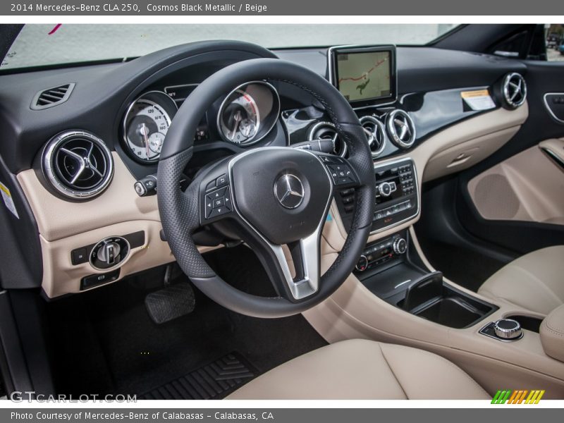 Cosmos Black Metallic / Beige 2014 Mercedes-Benz CLA 250