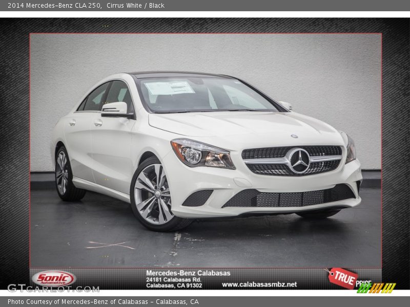 Cirrus White / Black 2014 Mercedes-Benz CLA 250