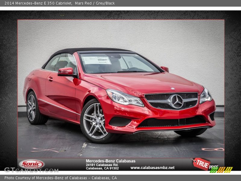 Mars Red / Grey/Black 2014 Mercedes-Benz E 350 Cabriolet