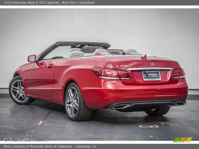 Mars Red / Grey/Black 2014 Mercedes-Benz E 350 Cabriolet
