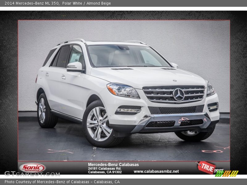 Polar White / Almond Beige 2014 Mercedes-Benz ML 350