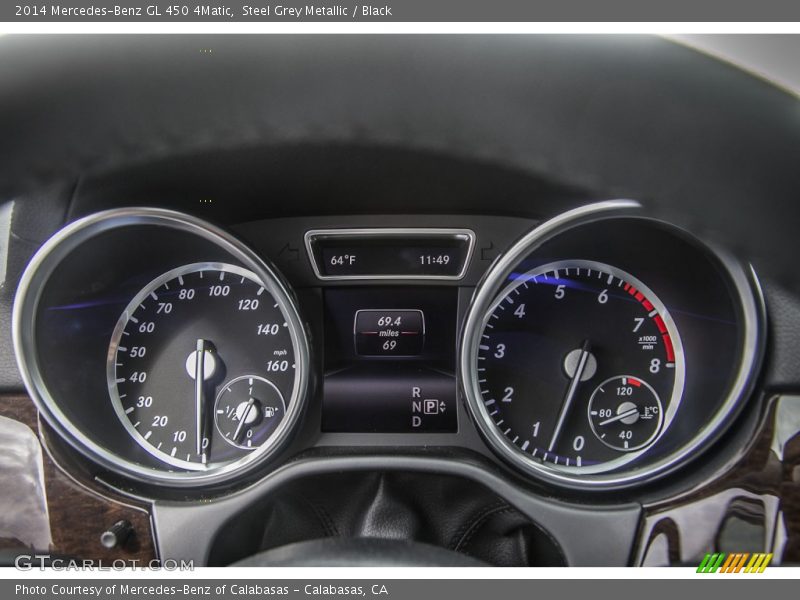 Steel Grey Metallic / Black 2014 Mercedes-Benz GL 450 4Matic
