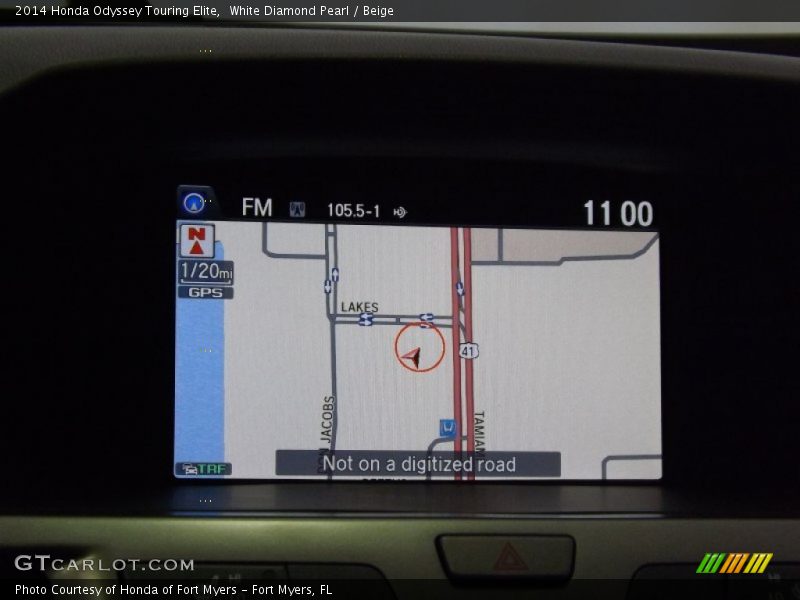 White Diamond Pearl / Beige 2014 Honda Odyssey Touring Elite