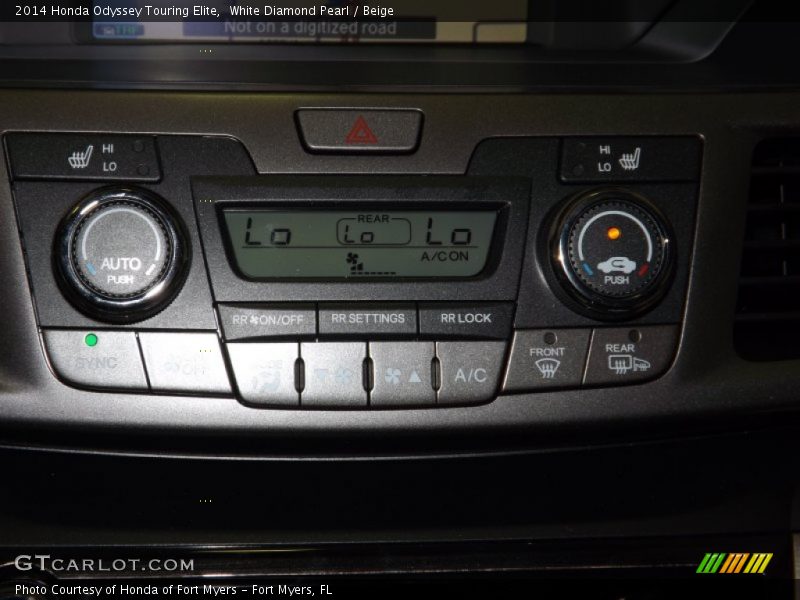 White Diamond Pearl / Beige 2014 Honda Odyssey Touring Elite