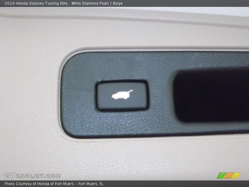 White Diamond Pearl / Beige 2014 Honda Odyssey Touring Elite