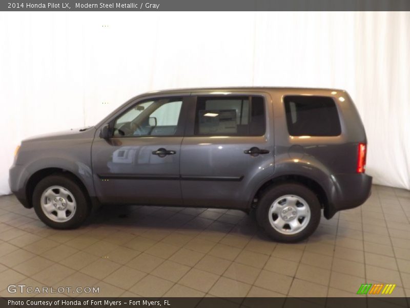 Modern Steel Metallic / Gray 2014 Honda Pilot LX