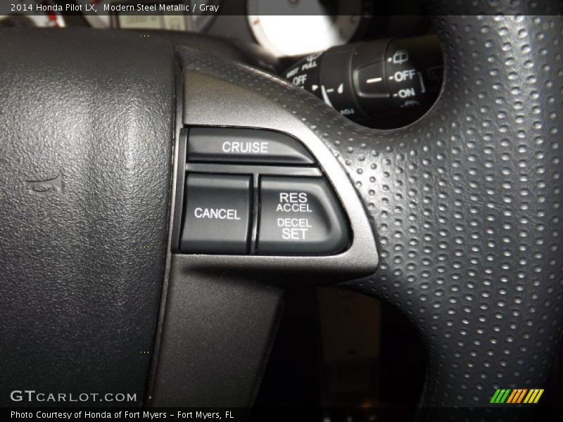 Modern Steel Metallic / Gray 2014 Honda Pilot LX