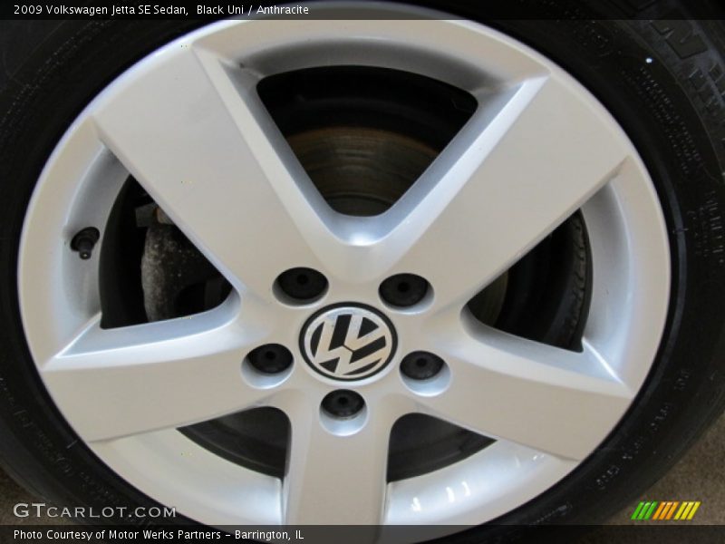 Black Uni / Anthracite 2009 Volkswagen Jetta SE Sedan