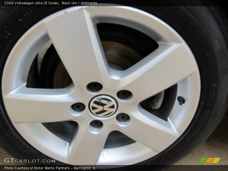 Black Uni / Anthracite 2009 Volkswagen Jetta SE Sedan