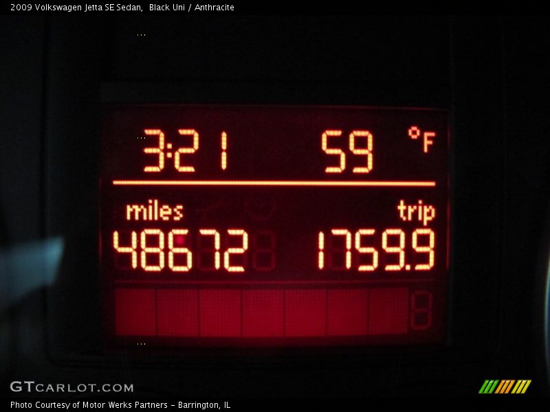 Black Uni / Anthracite 2009 Volkswagen Jetta SE Sedan