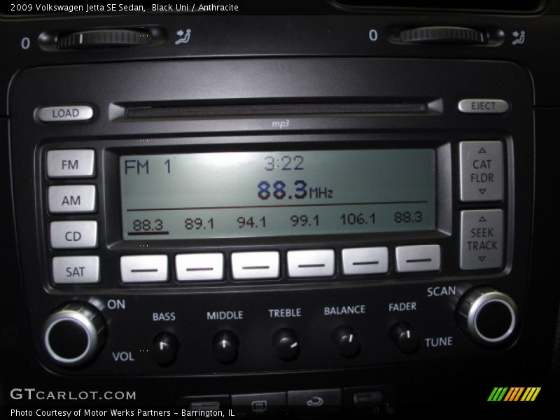 Black Uni / Anthracite 2009 Volkswagen Jetta SE Sedan