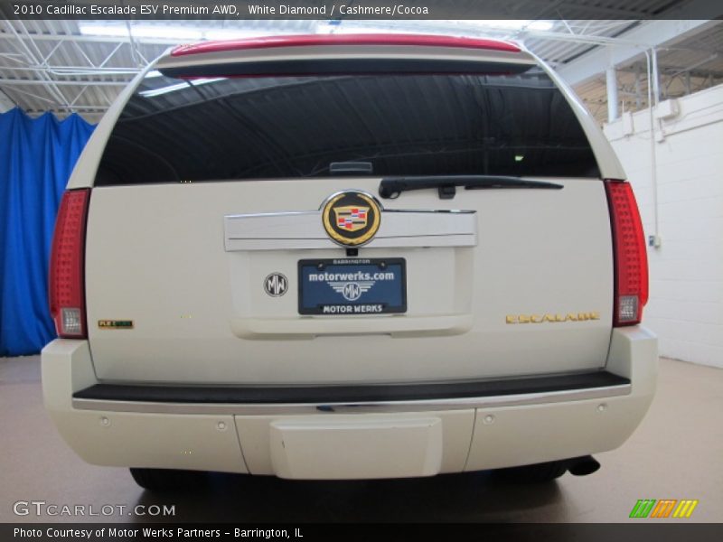 White Diamond / Cashmere/Cocoa 2010 Cadillac Escalade ESV Premium AWD