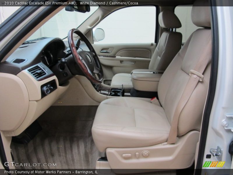 White Diamond / Cashmere/Cocoa 2010 Cadillac Escalade ESV Premium AWD