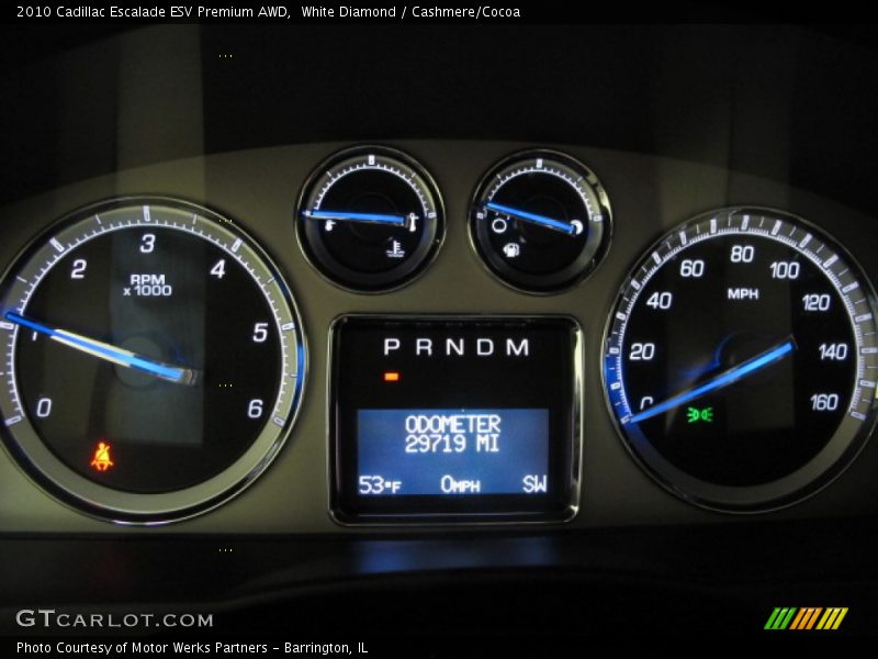 White Diamond / Cashmere/Cocoa 2010 Cadillac Escalade ESV Premium AWD