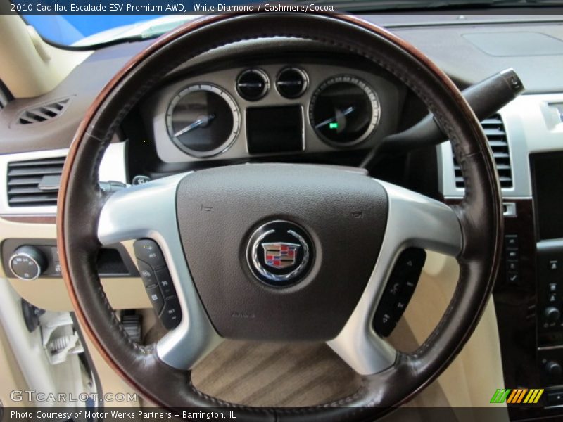 White Diamond / Cashmere/Cocoa 2010 Cadillac Escalade ESV Premium AWD