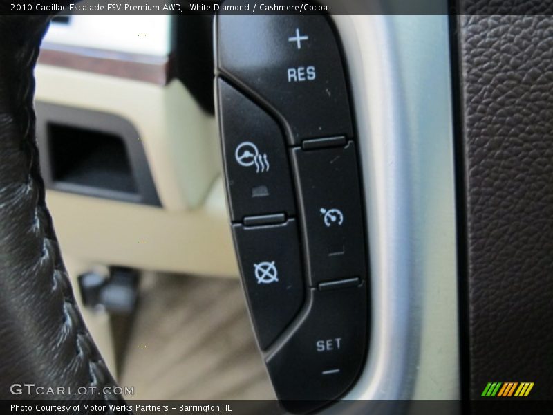 White Diamond / Cashmere/Cocoa 2010 Cadillac Escalade ESV Premium AWD
