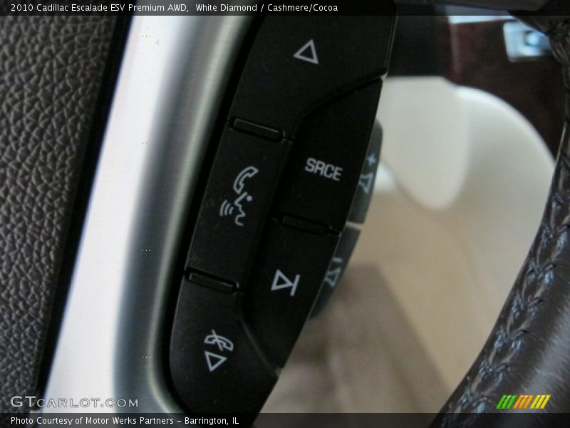 White Diamond / Cashmere/Cocoa 2010 Cadillac Escalade ESV Premium AWD