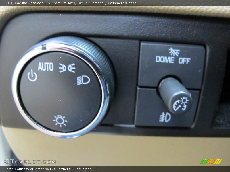 White Diamond / Cashmere/Cocoa 2010 Cadillac Escalade ESV Premium AWD