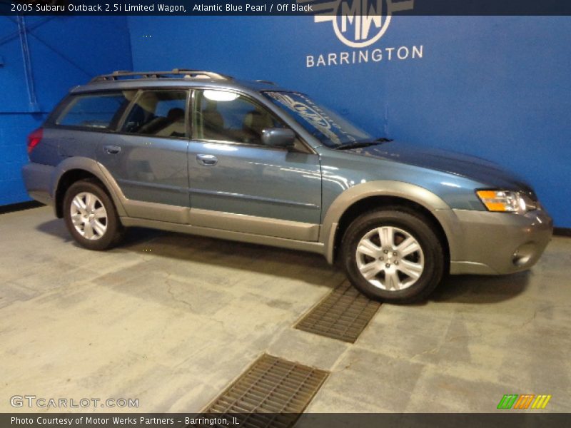 Atlantic Blue Pearl / Off Black 2005 Subaru Outback 2.5i Limited Wagon