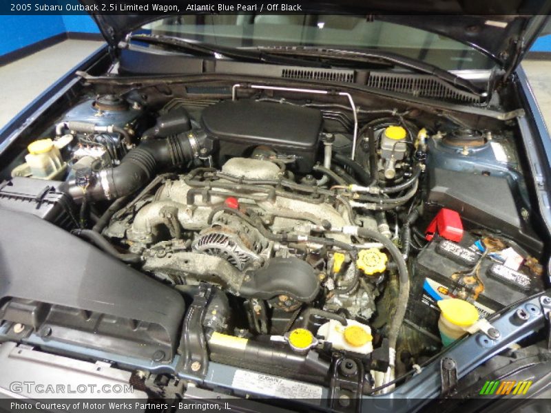 Atlantic Blue Pearl / Off Black 2005 Subaru Outback 2.5i Limited Wagon
