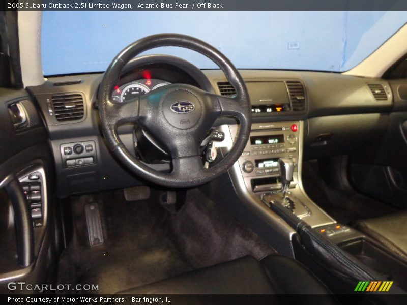 Atlantic Blue Pearl / Off Black 2005 Subaru Outback 2.5i Limited Wagon