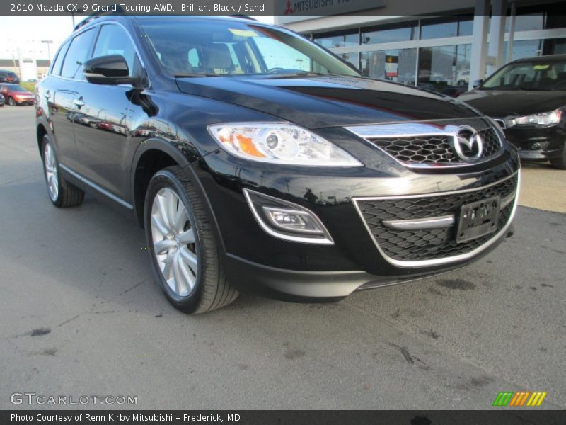 Brilliant Black / Sand 2010 Mazda CX-9 Grand Touring AWD