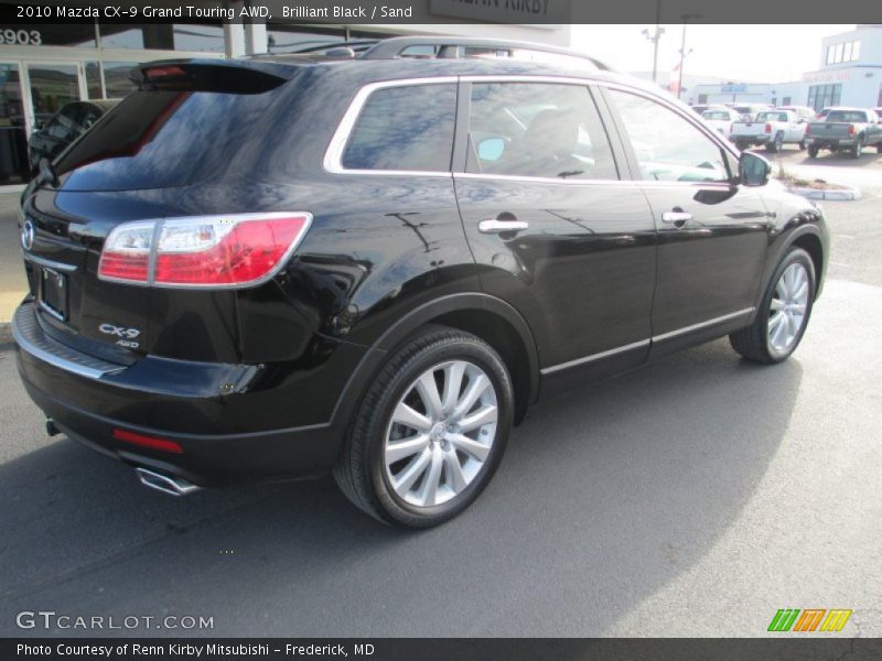 Brilliant Black / Sand 2010 Mazda CX-9 Grand Touring AWD