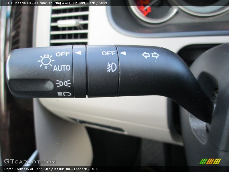 Brilliant Black / Sand 2010 Mazda CX-9 Grand Touring AWD