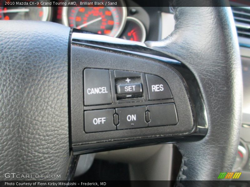 Brilliant Black / Sand 2010 Mazda CX-9 Grand Touring AWD