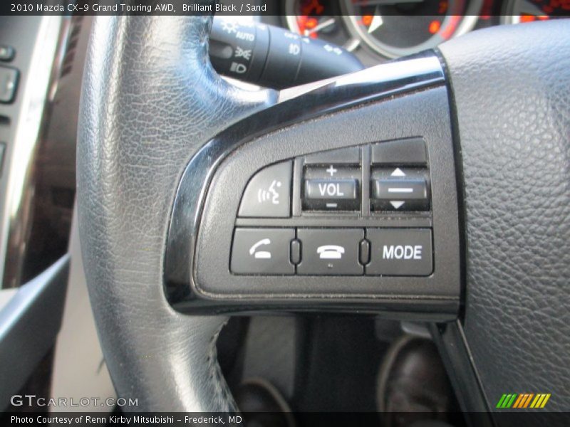 Brilliant Black / Sand 2010 Mazda CX-9 Grand Touring AWD