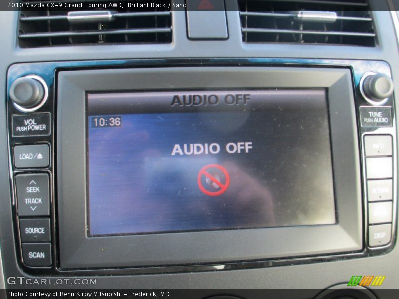Brilliant Black / Sand 2010 Mazda CX-9 Grand Touring AWD