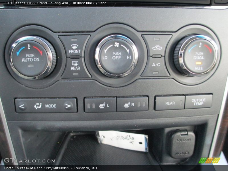 Brilliant Black / Sand 2010 Mazda CX-9 Grand Touring AWD