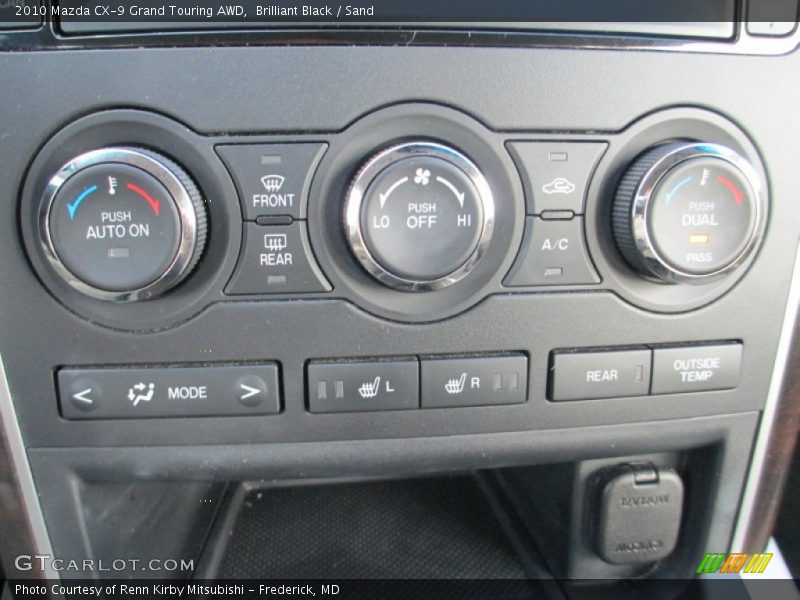 Brilliant Black / Sand 2010 Mazda CX-9 Grand Touring AWD
